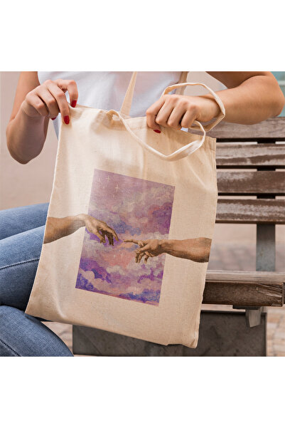 MKMODA Υφασμάτινη τσάντα με σχέδιο Dream Printed