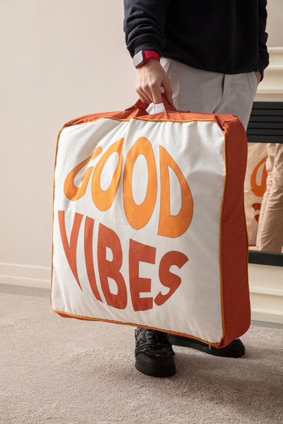 SWITA Dekoratif Çok Amaçlı Yer Balkon Bahçe Kamp Minderi 60x60