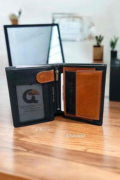 Dodo4men Genuine Leather Men's Wallet (11.5cm X 9cm)