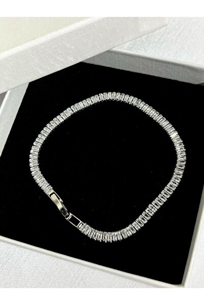 Meriella Design الزركون حجر الرغيف الفرنسي نموذج سوار الممر المائي