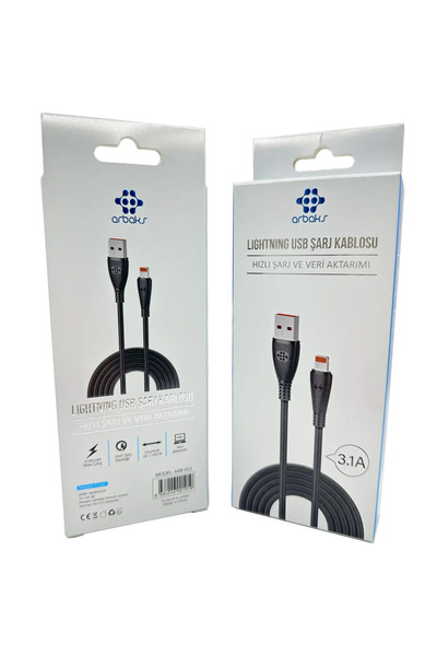 3.1A iphone Şarj Kablosu Arbaks ARB-52