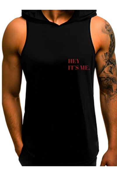 TREND ALİSSE Αθλητικό φανελάκι με κουκούλα - Hey It's Me Printed 0 Sleeve Fit...