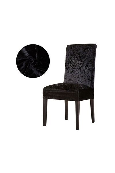 riselerhome Ποιοτικό κάλυμμα καρέκλας βελούδινο Lycra Riseler - Μονό κάλυμμα καρέκλας κουζίνας