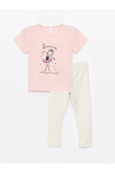 LC Waikiki Baby Girl T-Shirt and Leggings 2-Piece Set