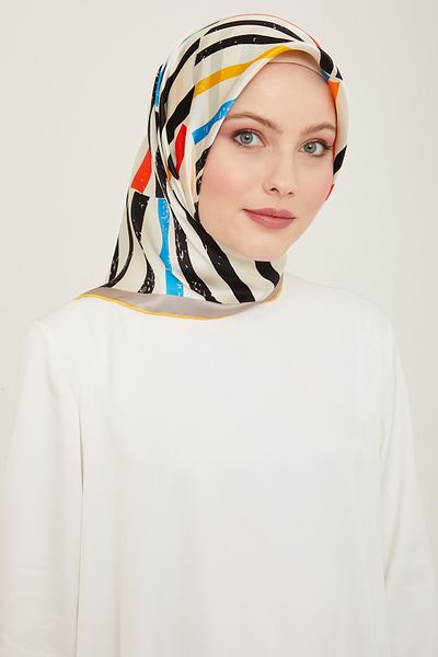 Armine Μεταξωτό Φουλάρι ARMINE 9101D - T-Print