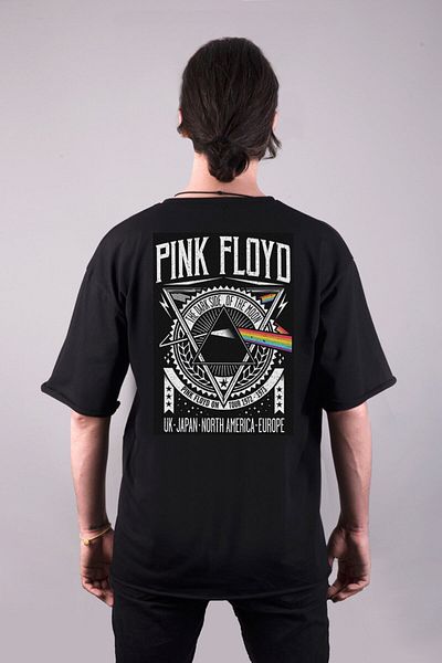 Pisa Art Μπλουζάκι Unisex με στάμπα διπλής όψης Pink Floyd Special Design