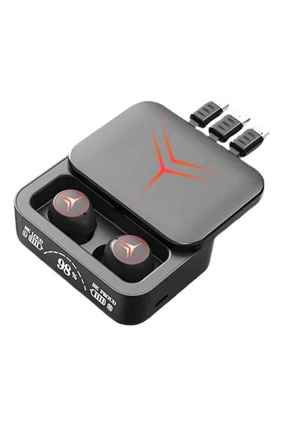 DigiMonster M88 Plus Earbuds Powerbank Kutulu Dijital Göstergeli Bluetooth Ga...