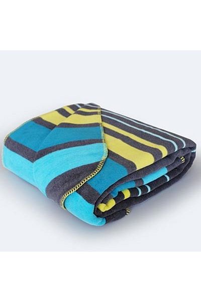 İyi Geceler İstanbul Istanbul Single Blanket - in Line Blue
