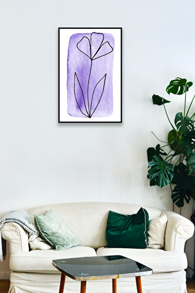 Nod Model de pictură din lemn cu aspect de cadru de flori cu urme de pensulă,...