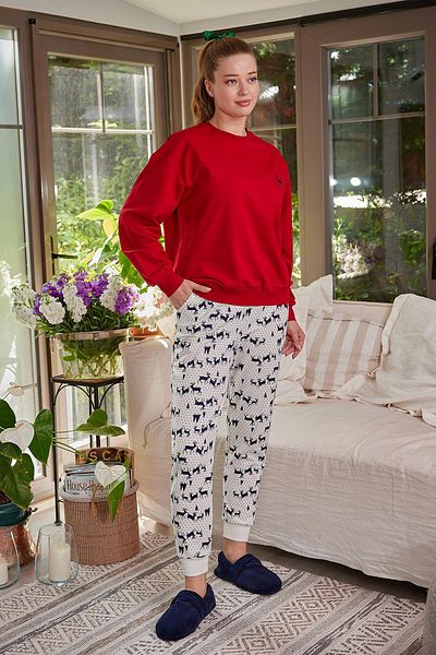 Zeyland Women's Long Sleeve Pajama Set