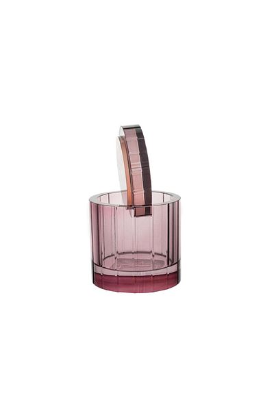 Mikasa Moor Claret Red Glass Decorative Box 10x10x12 cm