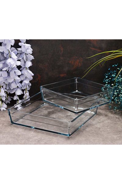 Paşabahçe 159129   Premium 2-Piece Square Pyrex-Oven Dish