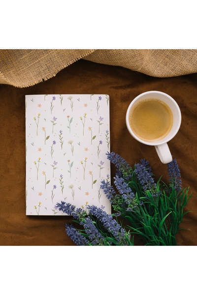 Pastel Çiçekler – A5 Çizgili Defter