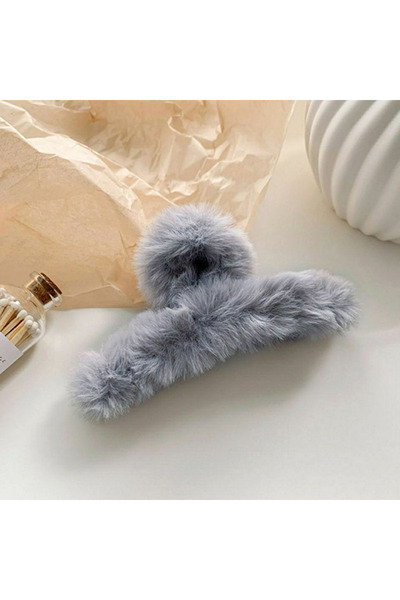 Wanderlust Brand New Latch Plush Buckle Mixed Color Hair Clip Women Children 12cm 1pc
