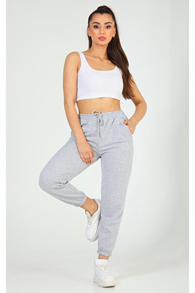 FİTGO eşofman altı lastikli jogger paçalı