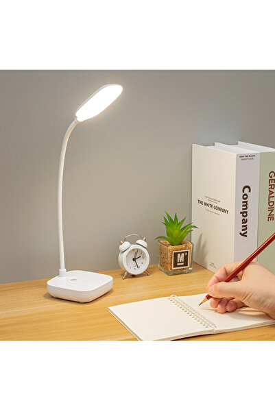 Protonust Kablosuz Şarjlı Dokunmatik Üç Renk LED Masa Lambası Ders Çalışma Okuma Işığı Dimmer Ayarlı