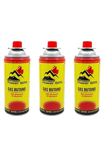 VANCKEY Bütan Propan Kamp Gaz Kartuşu 227gr 400ml 3adet