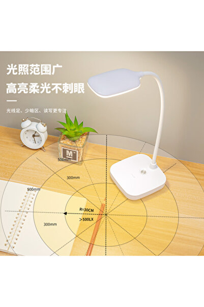 Protonust Kablosuz Şarjlı Dokunmatik Üç Renk LED Masa Lambası Ders Çalışma Okuma Işığı Dimmer Ayarlı