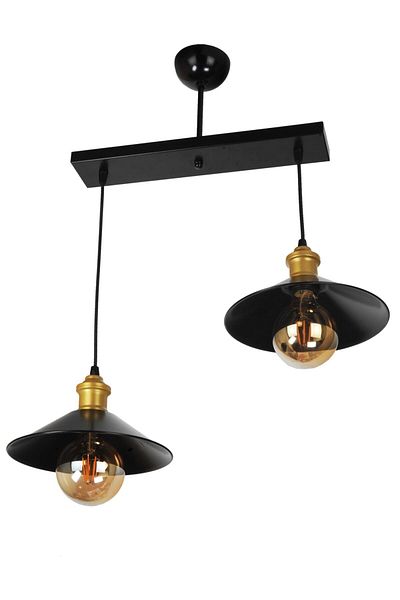 VENON Modernika 2-Piece Pendant Lamp Case Black Yellow Patina