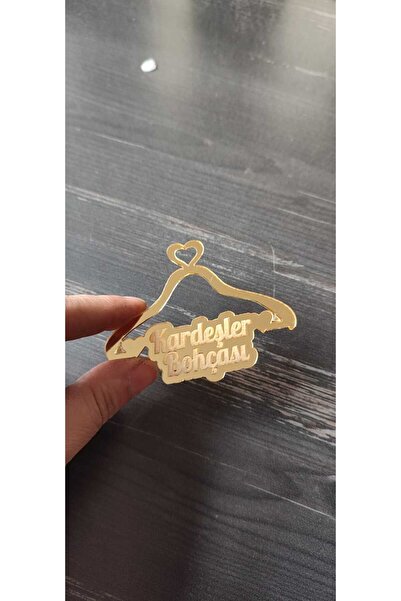 hoby shop Pleksi Kardeşler Bohçası Yazısı Gold(1 Adet)