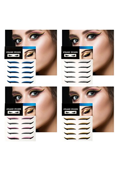 Lesvip's Kendinden yapışkanlı sticker glitter eyeliner 20 çift