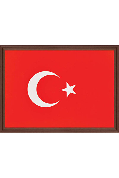 Genel Markalar 30X45 CM TÜRK BAYRAĞI (mdf çerçeveli) PORTRE TABLO PANO-PAN407