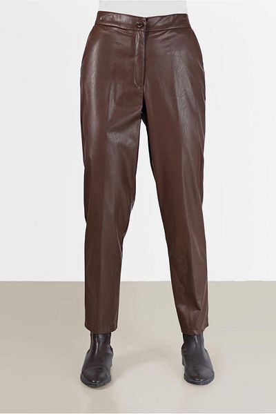 Alvina COMFORTABLE CUT LEATHER PANTS 70311