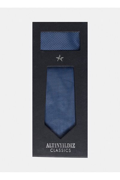 ALTINYILDIZ CLASSICS Six Star Classics Blue - Navy Blue Ανδρικό μαντήλι γραβάτα Tk 4A4124100508