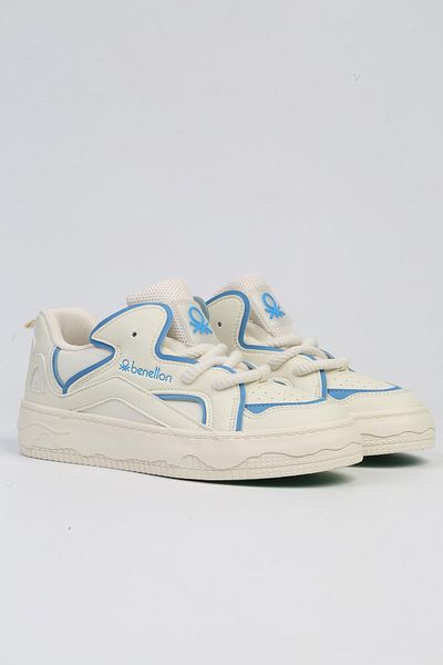 Benetton ® |   BNI-10100-Alb Albastru-Import Pantofi sport pentru femei