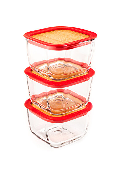 Bambum Trios - 3-Piece Breakfast Set with Leak-Proof Lid Small