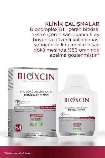 Bioxcin Genesis 3-Piece Shampoo Set - for Dry and Normal Hair, 300 ml