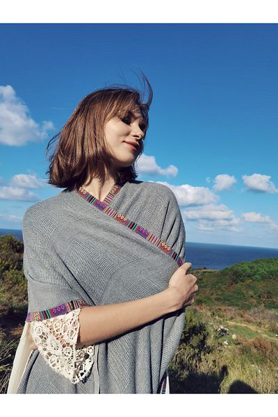 Su Koleksiyon Event Grinding Shawl / Pancho