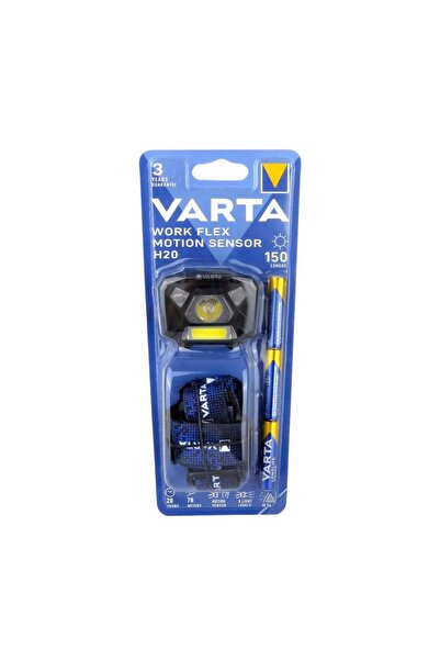 Varta 18648 Work Flex MotionSensor H20 Hareket sensörlü Kafa Feneri 3AAA