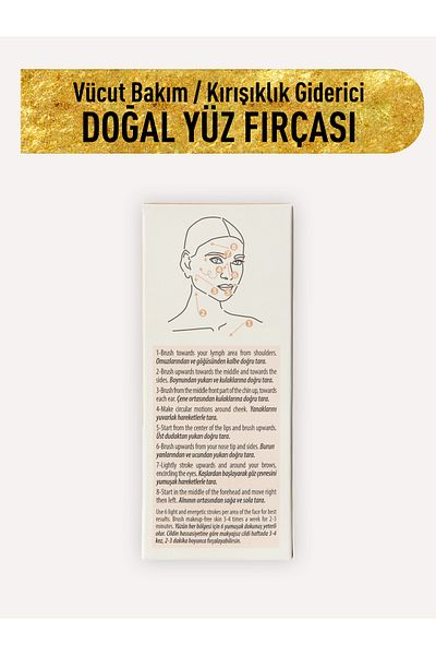 Eda Taşpınar Natural Face Brush - Anti-Aging and Wrinkle