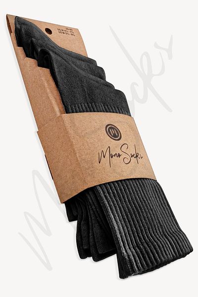 Mono Socks Super Basic 4-Piece Cotton White Sports Socks