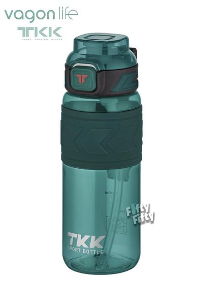 Vagonlife TKK 600 ML Dual Use Tritan Water Bottle with Straw/Comfortable Drinking Bpa Free with Carrying Strap FFTKK1019