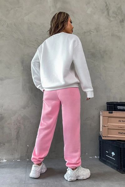 aynewmoda Pink Tracksuit Bottom-Top Tracksuit Set