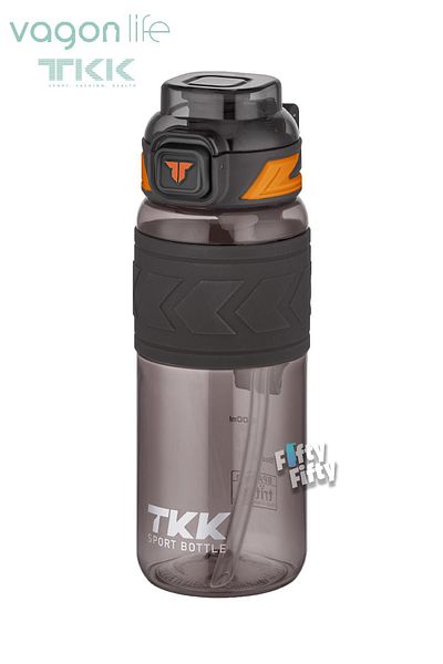 Vagonlife TKK 600 ML Dual Use Tritan Water Bottle with Straw/Comfortable Drinking Bpa Free with Carrying Strap FFTKK1019
