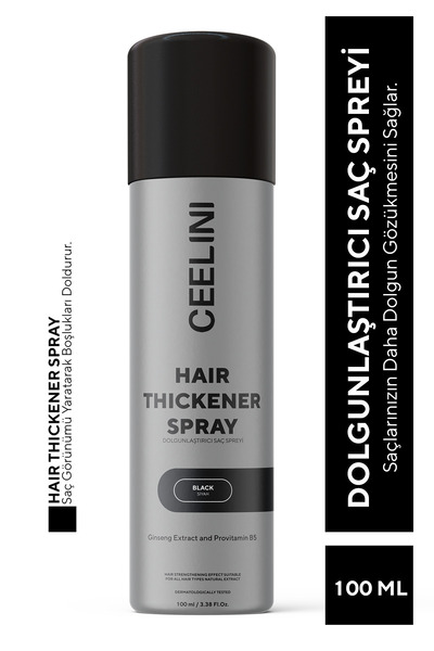 Ceel Dolgunlaştırıcı Saç Spreyi -ginseng Extract Ve Provitamin B5 Özlü Siyah ...
