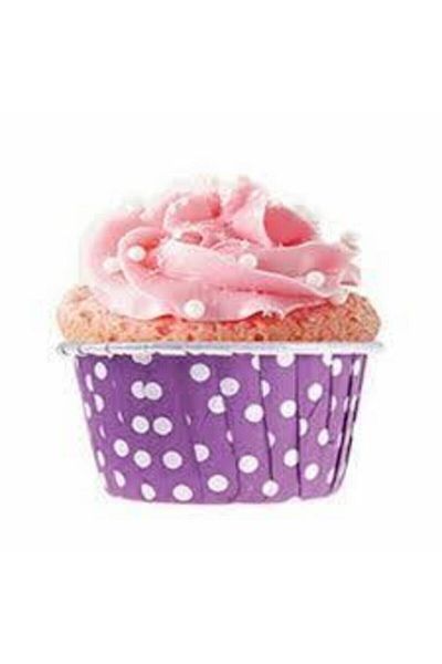 BENS Tekçe Purple Polka Dot Pet Capsule Muffin 25 Pieces