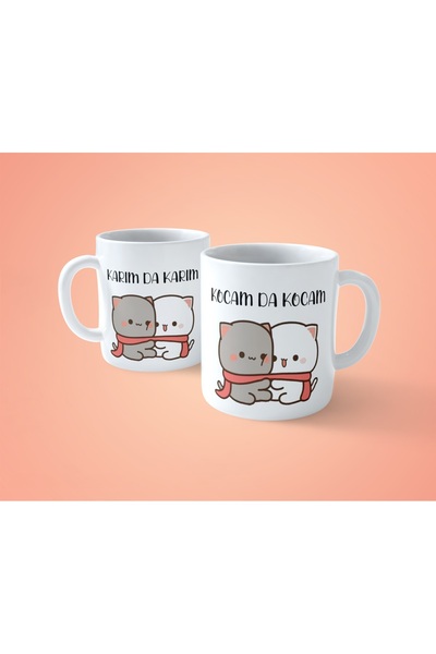 hesaplisiburada زوجتي، زوجتي، زوجتي، زوجتي، كوب بطبعة روح الدعابة، عبوة من قط...