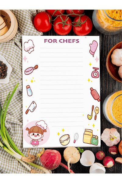 BULUT DİJİTAL Set of 3/to Do List /for Chefs/ To Do List