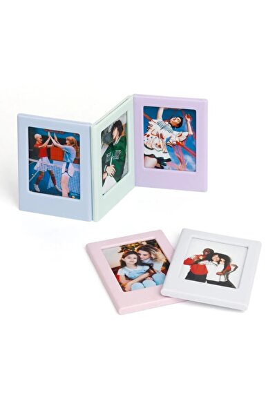 Fujifilm Instax Mini Film Uyumlu Sarı Mıknatıslı Fotoğraf Çerçevesi