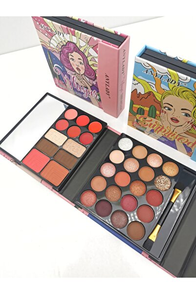 ANYLADY Whisper Surpnised Cüzdan Model Makyaj Seti - Göz Farı, Aydınlatıcı, A...