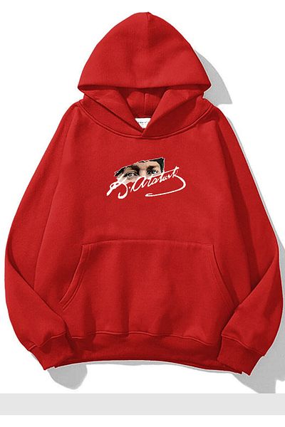 DWN WEAR Unisex Ataturk Printed Oversize Hoodie