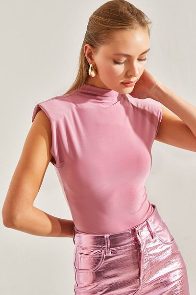 Bianco Lucci Γυναικεία μπλούζα Basic Shoulder Padded