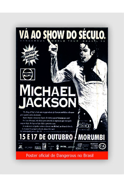 fırsatlar diyarı Michael Jacskon Va Ao Show Do Século.  Rock Müzik Duvar Post...