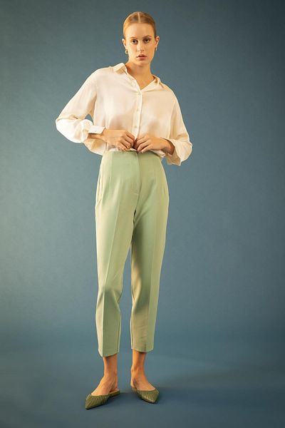DeFacto Kalhoty Slim Fit s vysokým pasem