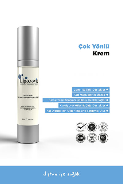 LİPOZOVİT Lipozomal Travma Hızlı Cilt Onarıcı Krem 50ml