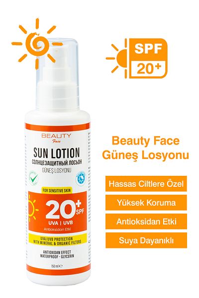 Beauty Face 20 Spf Antioxidant Effective Sun Lotion – 150 ml